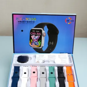 MK-M200 AMOLED Smart Watch | 7 Straps | Bluetooth Calling